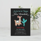 Fa la Llama Feliz Navidad Holiday Party Feestdagenkaart (Staand voorkant)