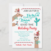 Fa la Llama Invitation de Fête de Vacances (Devant)