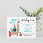 Fa la Llama Invitation de Fête de Vacances (Debout devant)