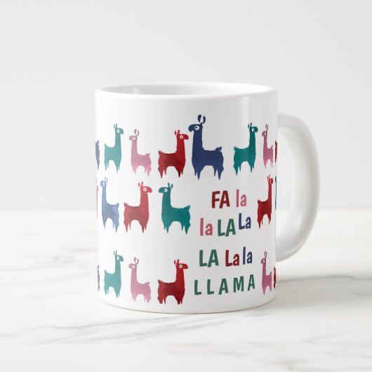Fa La Llama Jumbo Mug (Devant droit)
