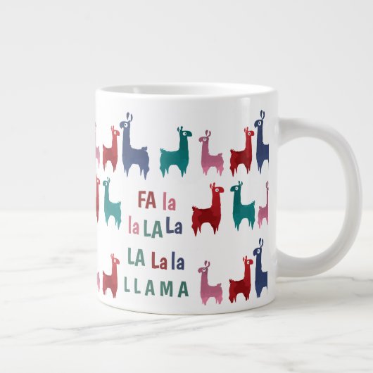 Fa La Llama Jumbo Mug (Droite)