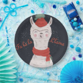 Fa la Llama Kerstmis Papieren Bordje (Feest)