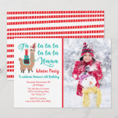 Fa la Llama Winter Kerstfeest Feestdagenkaart (Voorkant / Achterkant)