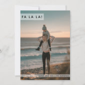 Fa La Modern Family Photo Plage Carte de Noël (Devant)
