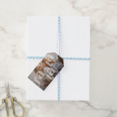 Fa la Overlay Typografie 'Foto Kerstmis Cadeaulabel (Met Touw)