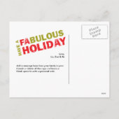 Fa La Photoshoot Feestdagenkaart (Achterkant)