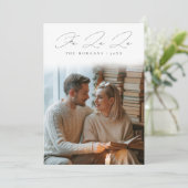 Fa La Script Cosy Réservation Couple Carte de vaca (Debout devant)