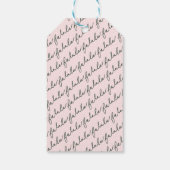 Fa La Sneeuw Engel Bos Dieren Leuke Winter Cadeaulabel (Achterkant)