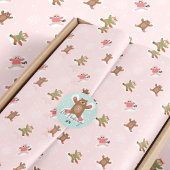 Fa La Sneeuw Engel Bos Dieren Leuke Winter Tissuepapier