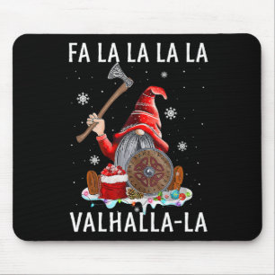 Fa La Valhalla Xmas Gnome Beard Viking Wapen C Muismat