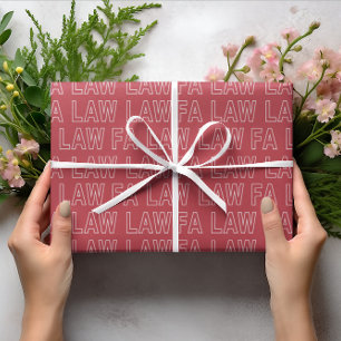 Fa Law Law Grappige Advocaat Grapjurk Kerstmis Cadeaupapier