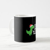 Fa Ra Rawr Kerstmis T-Rex Dinosaur Koffiemok (Voorkant links)