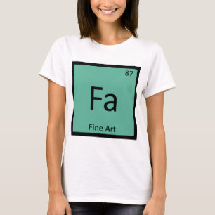 Fa - Scheikunde Periodiek Systeem Symbool Fijne Ku T-shirt