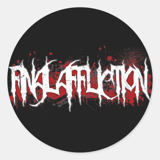 FA-sticker 1 Ronde Sticker (Voorkant)