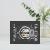 Fa-Thor Als Een Vader Maar Dan Way Koeler Vaderdag Briefkaart (Staand voorkant)