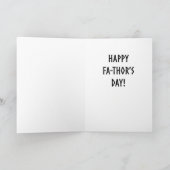 Fa-Thor Funny Vaderdag Kaart (Binnen)