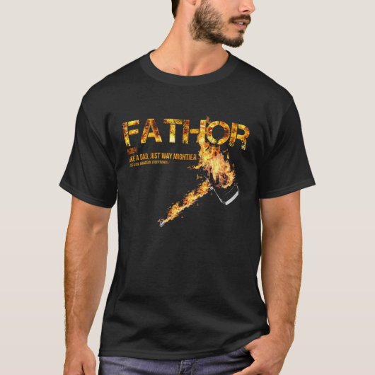 Fa Thor Like Dad Just Way Mightier Hero 20s T-shirt (Voorkant)