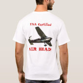 FAA Certified AIR HEAD! T-shirt (Achterkant)