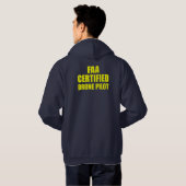 FAA Certified Drone Pilot Quadcopter UAV Hoodie (Achterkant volledig)