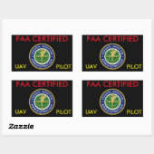 FAA CERTIFIED DRONE STICKER (Vel)