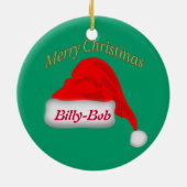 FAA Custom Kerstversieming Keramisch Ornament (Achterkant)