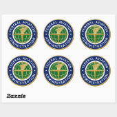 FAA federale luchtvaartadministratie Ronde Sticker (Vel)