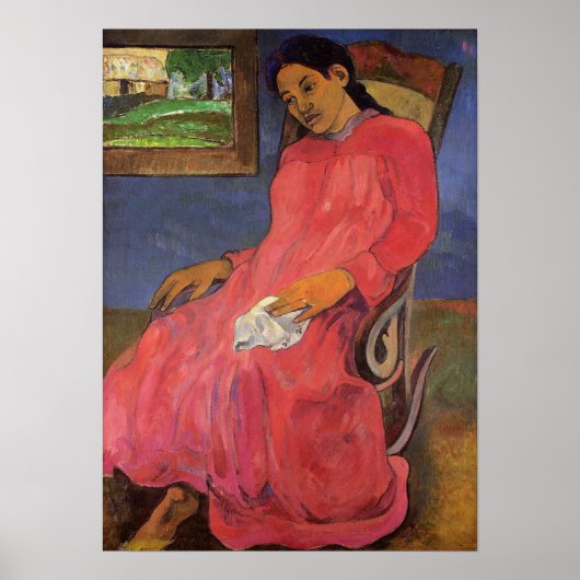 'Faaturuma (Melancholy)' - Paul Gauguin Print (Voorkant)