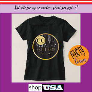 Fab 60th Birthday Cool Fun Black T-shirt