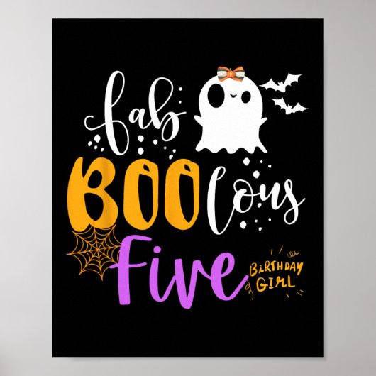 Fab Boo Lous 5 jaar oude Ghost Boo Halloween 5e BI Poster (Voorkant)