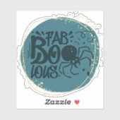 Fab...Boo...Lous...Fun Citation Halloween Sticker (Feuille)