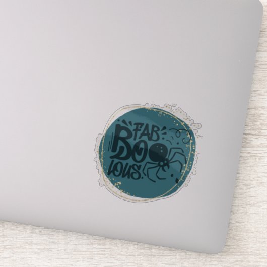 Fab...Boo... Lous... Fun Halloween quote Sticker (Detail)