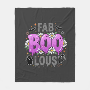 Fab Boo Lous Halloween Geest Ontwerp_1 Fleece Deken