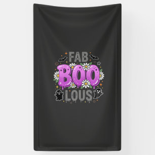 Fab Boo Lous Halloween Geest Ontwerp_1 Spandoek