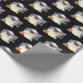 Fab Boo Lous Pug Halloween pompoen cadeau Cadeaupapier (Hoek)