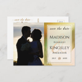 Fab Chartreuse 🤵 Trouwde op budget, stoer en stij Save The Date