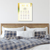 Fab Chartreuse 🤵 Vet & Stijlvol Budget Wedding Canvas Afdruk (Insitu (Slaapkamer))