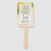 Fab Chartreuse 🤵 Vet & Stijlvol Budget Wedding Handwaaier (Achterkant)