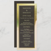 Fab Chartreuse 💚 Vet & Stijlvol Budget Wedding Menu (Voorkant / Achterkant)