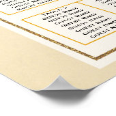 Fab Chartreuse 🤵 Vet & Stijlvol Budget Wedding Poster (Hoek)