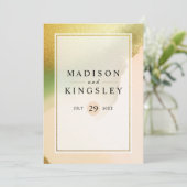 Fab Chartreuse 🤵 Vet & Stijlvol Budget Wedding Programma (Staand voorkant)