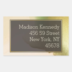 Fab Chartreuse 🤵 Vet & Stijlvol Budget Wedding Rechthoekige Sticker