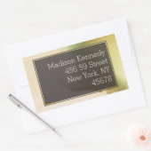 Fab Chartreuse 🤵 Vet & Stijlvol Budget Wedding Rechthoekige Sticker (Envelop)