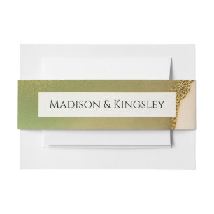 Fab Chartreuse 🤵 Vet & Stijlvol Budget Wedding Uitnodigingen Wikkel