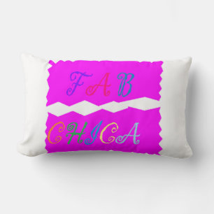 FAB CHICA LOGO Lush plush Kussen