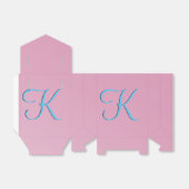 Fab Fun Cool Pink Monogram Bedankdoosjes (Uitgevouwen)
