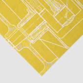 FaB MeChaNiCal DrAwinG BlUEpRiNT UW ENIGE KLEUR!! Tissuepapier (Detail)