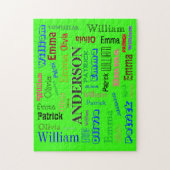 Fab Word Cloud Family 💕🎉 Cool Legpuzzel (Verticaal)