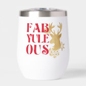 Fab-Yule-Ous Christmas Reindeer Red & Gold (Avant)