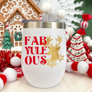 Fab-Yule-Ous Noël Renne Rouge & Or