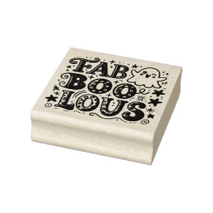 FabBOOlous - Ghosts met Glam Rubberstempel